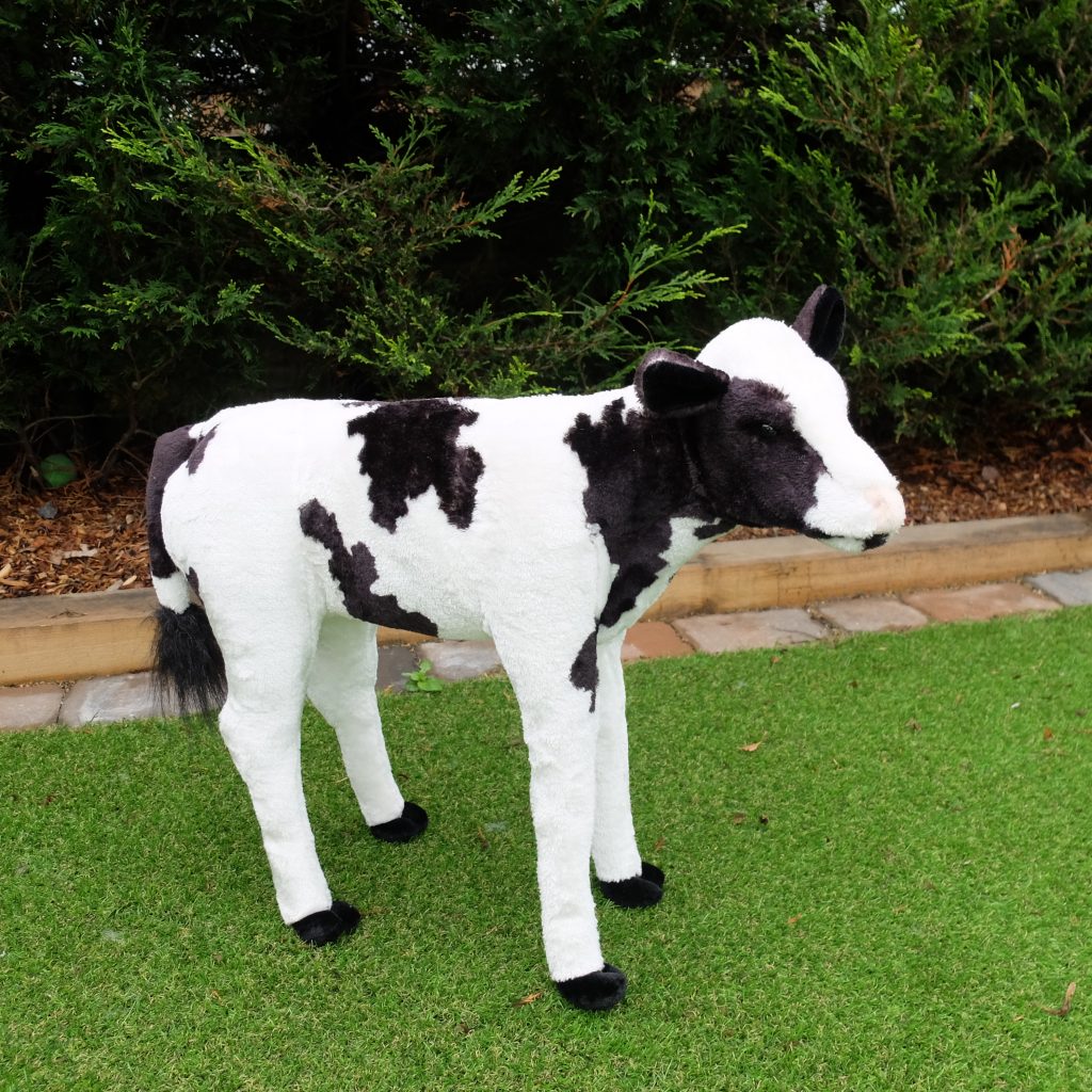 large plush cow