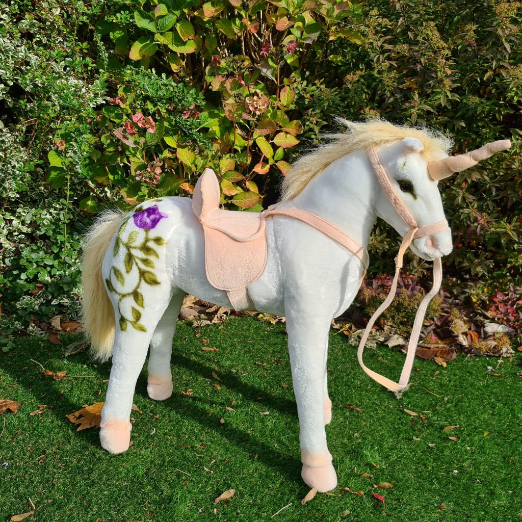 26 inch UNICORN WITH SADDLE AND REINS *EXCLUSIVE* at Plush Horse ...